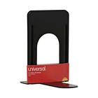 Universal 54095 Heavy Gauge Steel Nonskid Economy Bookends - Black  1 Pair  New