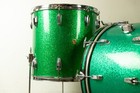1960s Ludwig Pre-serial Green Sparkle Super Classic Drum Set