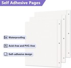 Photo Album Refill Pages For 3 Ring Binder  60 Pages 9 X 11 Inch Self Adhesive