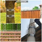 Raccoon Squirrel Spikes Stainless Steel Fence For Bird Feeder Pole tree Baffle