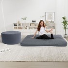 Twolike Bean Bag Bed Chair Convertible From Chair To Lounge Or Mattress 