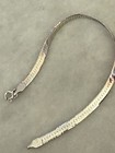 925 Sterling Silver Herringbone Chain Bracelet Lobster Closure  No Stone