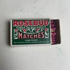 Matchbook Matchbox Oh Rosebud Matches Strike On Box Safety Damp Proof Wadsworth