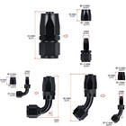 An8 Fitting Stainless Steel Nylon Braided Fuel Oil Hose Line Adapter Kit 33ft