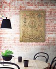 Sampler I   Woven Tapestry Wall Art Hanging   Vintage Sewing And Needlepoint    