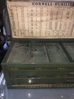 Vtg Kennedy Mfg  Cornell Dubilier Capacitors Metal Parts Cabinet Storage