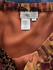 Coldwater Creek Sienna Art To Wear Asian Floral Print Long Maxi Skirt Sz M
