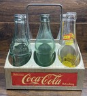 Vintage 1950s Coca-cola 6 Bottle Metal Carrier Caddy Coke Bottling Plant Case