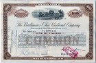 Baltimore   Ohio B o Railroad Company 3 Color Stock Certificate Set