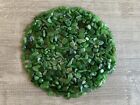 Grade A   Nephrite Jade Semi Tumbled Gemstone Chips 5 - 15mm  Wholesale Bulk Lot