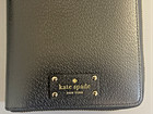 Kate Spade Black Leather Zip Around Planner Organizer 6-hole Refillable