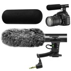 Dslr Video Microphone For Close Interviews - Shotgun Mic With Windscreen  3 5mm