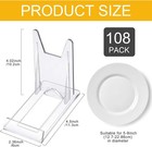 10 Pcs Acrylic Adjustable Plate Stands For Display Plastic Stand Holders Picture