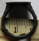 Rare Genuine Ancient Roman Byzantine Bronze Ring Artifact Intact Cross Star Moon