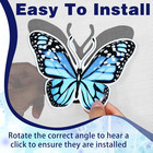 6 Pcs Butterfly Screen Door Magnets Flexible Double Sided Door Magnets Decorativ