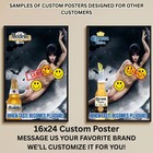 Sexy Pinup Girl Custom Alcohol Poster Any Beer Whiskey Tequila Vodka Brand   406