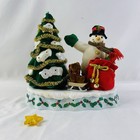Avon A   wonderful Countdown To Christmas Talking Lighted Snowman Advent Tree Read