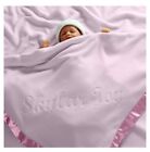 Custom Personalized Baby Blanket For Girls Newborn Or Infant Gift With Name Pink