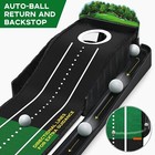 Mini Golf Putting Mat Putting Green Indoor   Outdoor With Ball Return With Al   