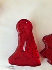 Vintage Hrm Red Plastic Nativity Cookie Cutters Lot Of 9 Christmas Mid-century 