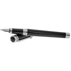 Montegrappa Fountain Pen Parola Black Barrel With Chrome Trim  Fine Iswot2ab