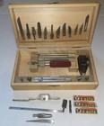 Vintage X-acto Knife Dove-tailed Wood Box Set Knives Blades Tools Made In Usa