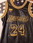 Kobe Bryant  24 Youth Xsmall Black Basketball Jersey Mamba Fast Shipping 