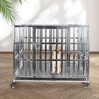 37 42 47inch Stainless Steel Dog Cage Dog Kennel Large Dog Crate Pet Playpen