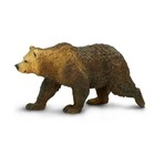 Grizzly Bear Miniature Animal Safari Toy Figure 4 7 L 2  H