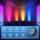 U king 4pcs Rechargeable Rgb 36led Par Light Dmx Dj Stage Light Built In Battery