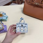 Ear Headset Earphone Earbuds Faux Snake Leather Keychain Key Ring Car Charm Bag