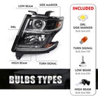 For 2015-2020 Chevy Tahoe Suburban Hid xenon Headlights Assembly W  Ballast Bulb