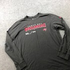 Tampa Bay Buccaneers Shirt Mens Large Gray Long Sleeve Nike Dri Fit Team Issued 