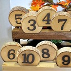  Wedding Table Number  1-10 Wooden Table Number Rustic Party Wedding 