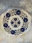 Taj Mahal Marble 9  Trivet-tile-floral Lapis Lazuli Inlay  Handmade