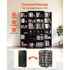 Uimoso 6-tier Media Storage Cabinet With 24compartments For Dvds And More  Black