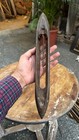 Vintage Rare Hand Crafted Wooden Wool Loom Weaving Boat Shuttle Spinning