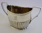 Victorian 130g Sterling Silver Ward Family Crested Sugar Bowl 1898 Antique
