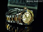 Invicta Men s 43mm Pro Diver Hammerhead Champagne Dial Gold Tone Tone Ss Watch