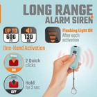 Anti Attack Led Flashlight Keychain 130db Self Defense Personal  Alarm  black 