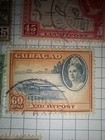 Curacao Airmail   Definitives Page Used 35c 45c 50c Aircraft Queen Wilhelmina