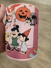 Peanuts Charlie Brown   Gang Halloween Costume Party Pink 18 Oz Soft Touch Mug