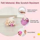 12 Pcs Quiet Play Felt Cat Ball Toys With Catnip Inside  Cat Kicker Exercise    