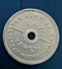 Vintage Lot Of 16 Washington State Sales Tax Tokens Tone Metal Aluminum