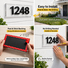 Custom House Number Sign Acrylic Address Plaque Modern Outdoor Sign 12x6 20x6 Us