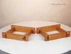 Natural Oak Wood Speaker Stands  pair     For 12  Vintage Speakers-10 Year Wrt
