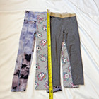 Girls Leggings Lot 3 Size 5t-6y Carter s H m Unicorn Tie Dye Gray Stretch Set