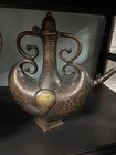 1950s Tibetan Trinetra Brass Mughal-style Surahi Wine Water Jug Decanter