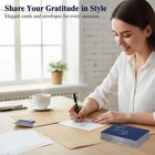 100 Pack Thank You Cards With Envelopes Bulk Set   Stickers - 4x6 Inch Blank Tha