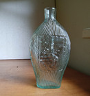 1860s Lion With Ax Shield   Grapes Pontiled Scandinavian Pocket Whiskey Flask